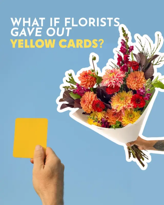 It's World Cup Final weekend, so yellow cards are everywhere. 

We've got a few of our own: the things people assume about ordering flowers online, and the truth behind each one. 

Swipe through and send it to someone who's afraid to order online. 🟨

#floristsofinstagram #Brisbane #Melbourne #YellowCard